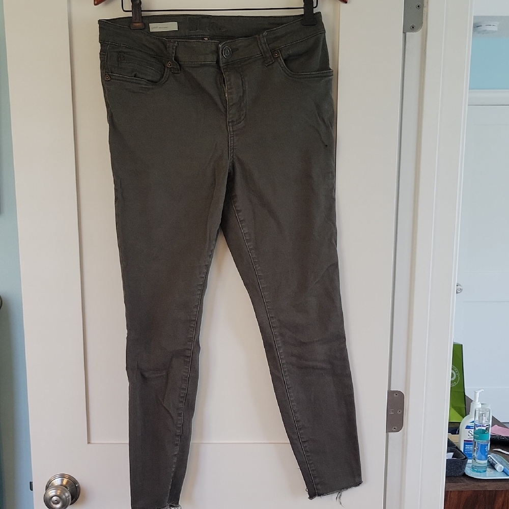 KUT FROM THE KLOTH Olive / Army Green Women’s High Rise Skinny Jeans